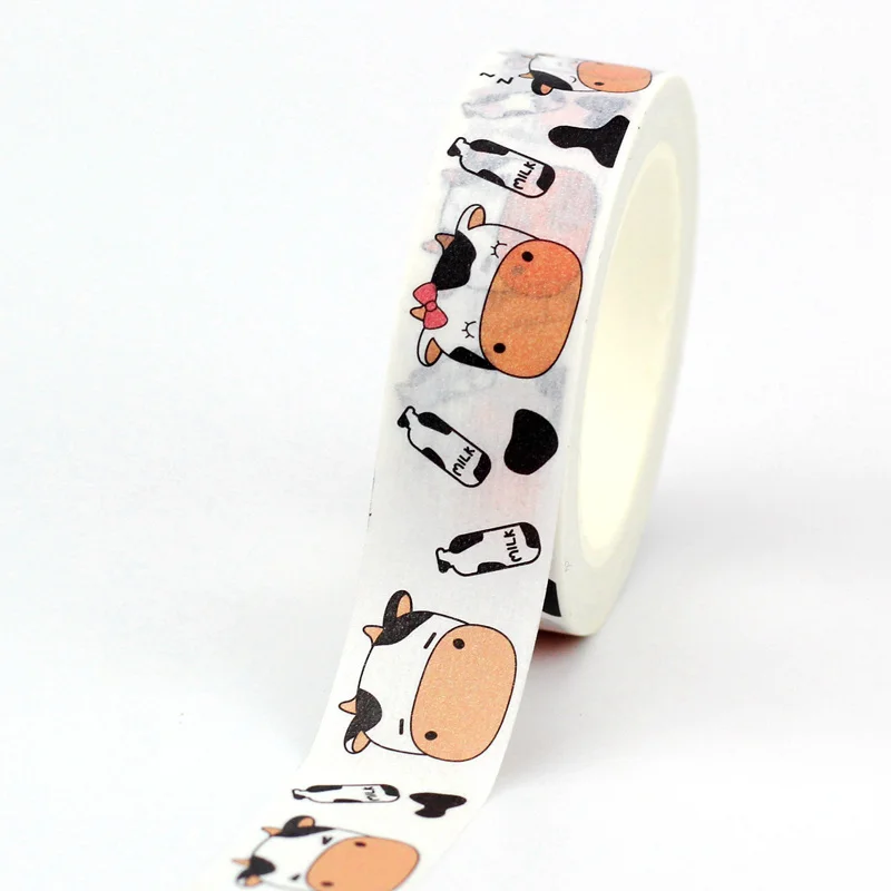 NEW 1PC 10M Decorative Cute Cats and Dogs Masking Paper Washi Tape Set for Scrapbooking Journaling Animal Stationery | Канцтовары для