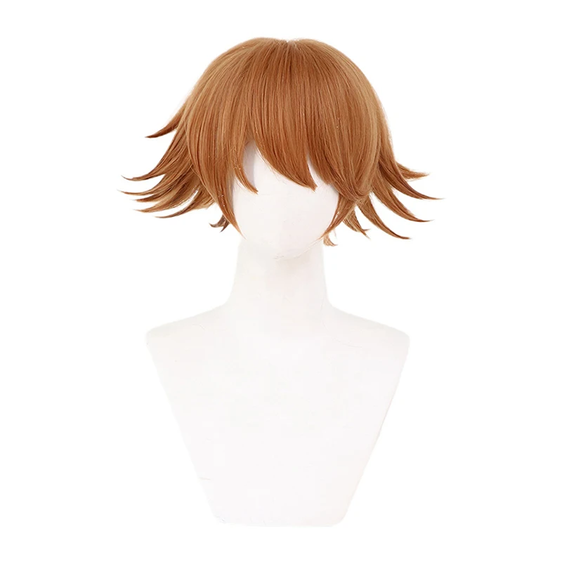 

Chihiro Fujisaki Cosplay Wig Game Danganronpa: Trigger Happy Havoc Brown Short Curl Hair Dangan Ronpa Fujisaki Chihiro Wigs