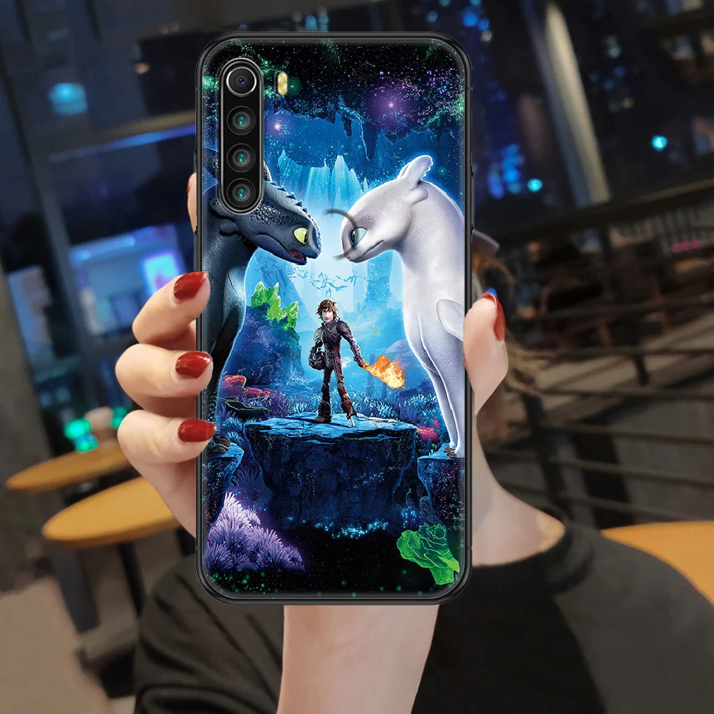 

How to Train Your dragon Phone case For Xiaomi Redmi Note 7 7A 8 8T 9 9A 9S 10 K30 Pro Ultra black luxury hoesjes pretty cover