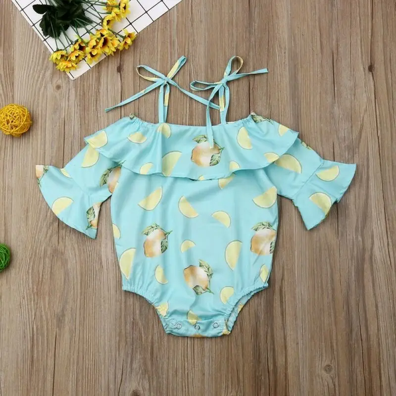 Pudcoco/брендовая одежда для маленьких девочек боди с открытыми плечами v-образным