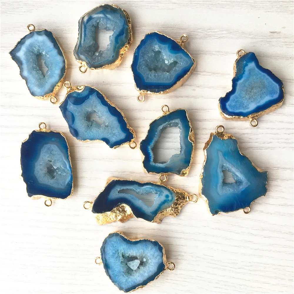 5 шт. агаты из натурального голубого Агата|Подвески| |