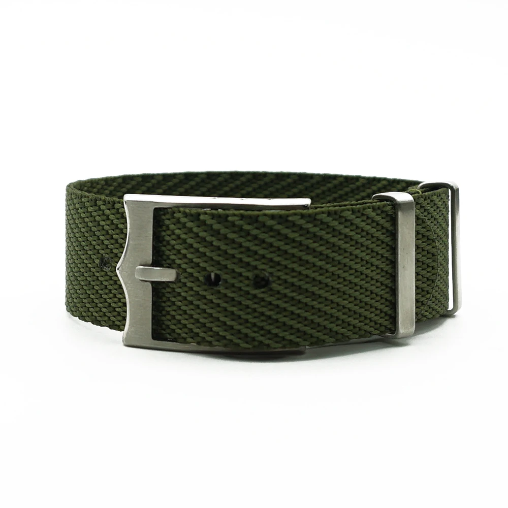 Green New Design Nato French Troops Parachute Bag For Tudor Black Bay Watch Strap Nylon Nato Strap 20mm 22mm For Brand Military Watch - Band Color: Green