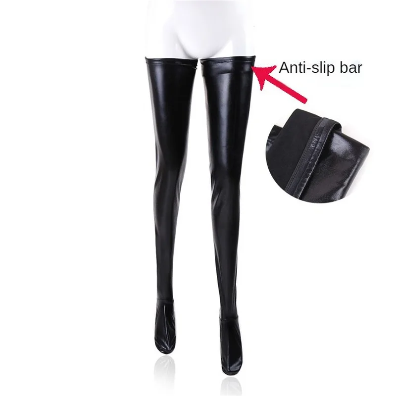 

Женские чулки выше колена из искусственной кожи, Привлекательные длинные чулки из искусственной кожи, косплей, Клубная одежда, сексуальное ...