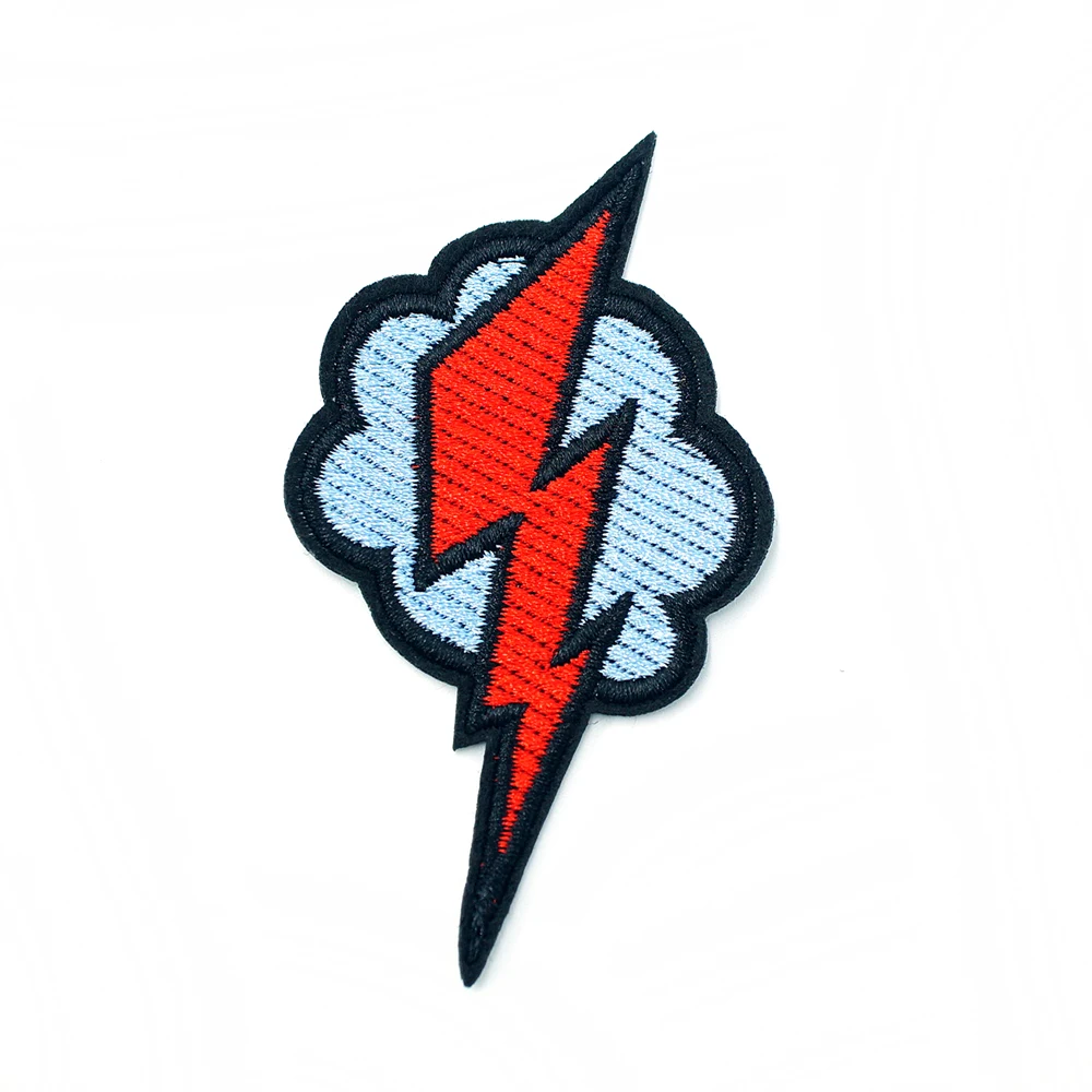 Молния (Размер: 4 2 х7 5 см) вышитая нашивка с утюгом для шитья милая тканевая одежда