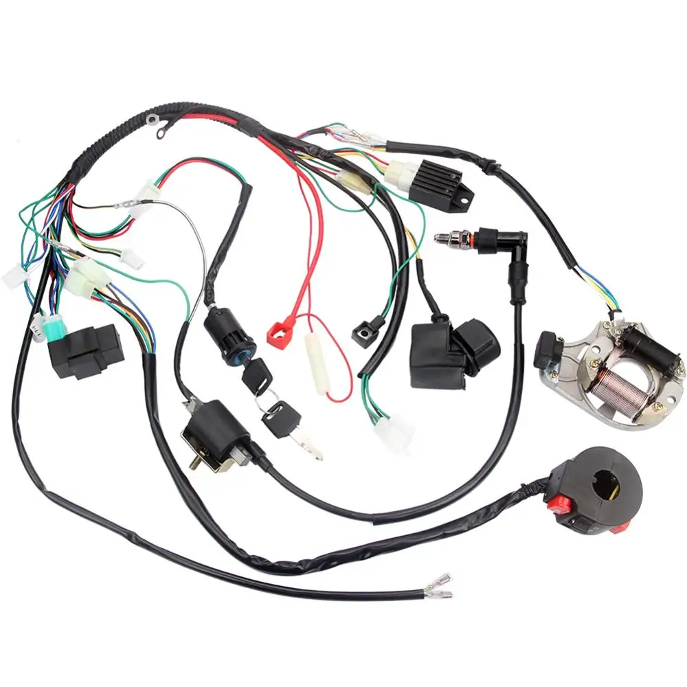 Жгут электропроводки CDI статор 6 катушек для мотоциклов ATV Quad Pit Bike 50 70 90 110 125cc 1
