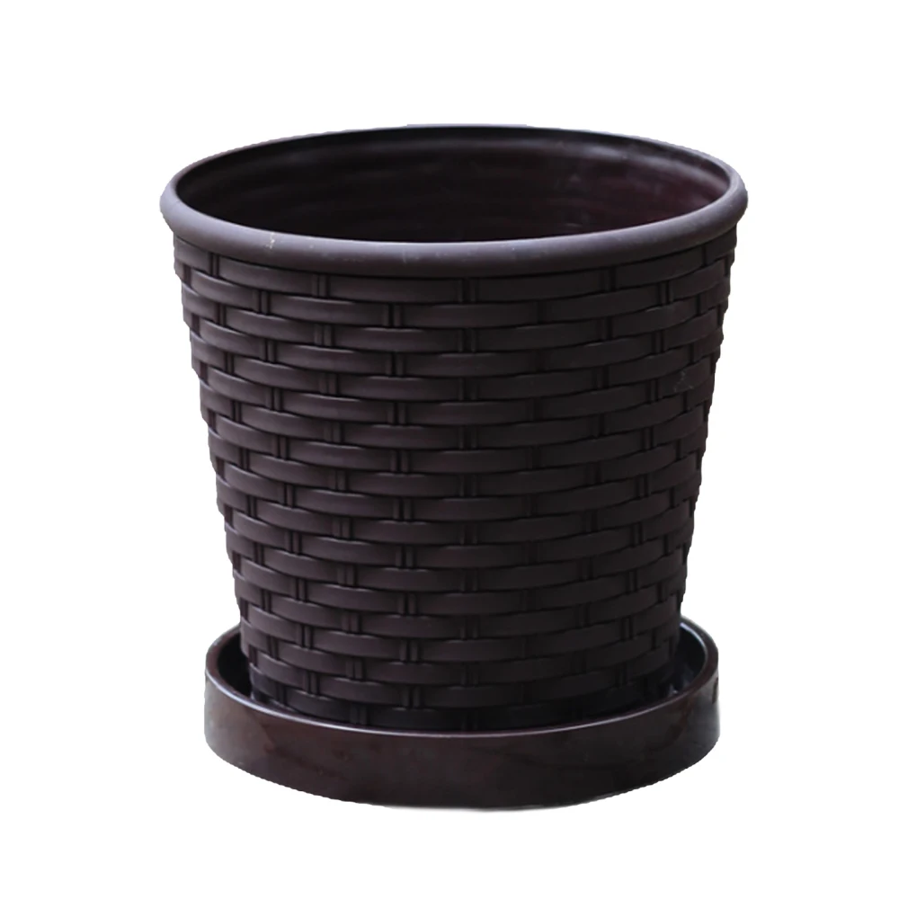 

Planter Pots Homedecor Garden Decor Nursery Containers Office With Tray Desk Succulent Indoor Plants High-grade Bamboo Flowerpot