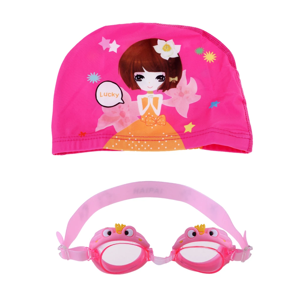Противотуманные плавательные очки От 4 до 12 лет + Милая шапочка для плавания