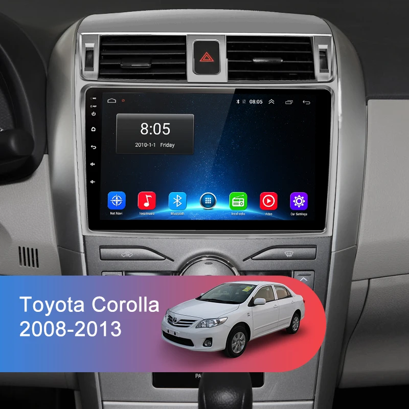 Junsun 2G+ 3 2G Android 8,1 для Toyota Corolla E140/150 2008-2013 авто 2 din Радио стерео плеер Bluetooth gps навигация 2din