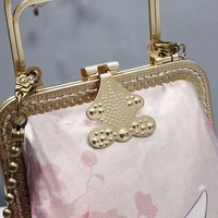 Vintage Pure Handmade Japan Style Phone Bags 2021 New Hand Lock Shell Womens Handbags Purses Chain Women Shoulder Crossbody Bag
