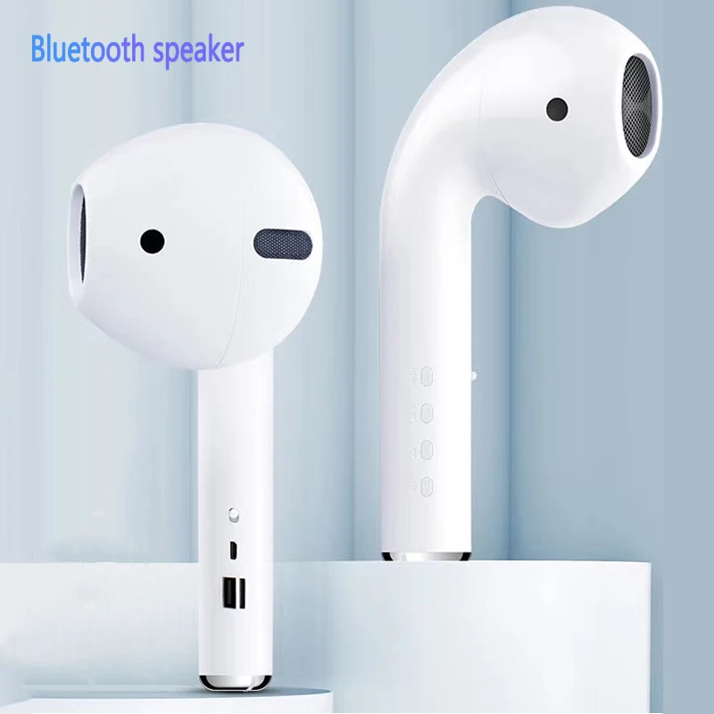 

Giant earphone Mode Speaker Wireless Bluetooth Headset soundbar Portable 5W Stereo Music Loudspeaker FM Radio Playback Speaker