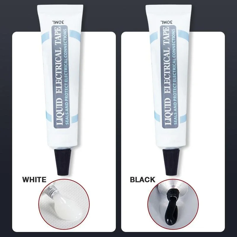 Жидкая электрическая лента Черная/белая изоляция труб Водонепроницаемая