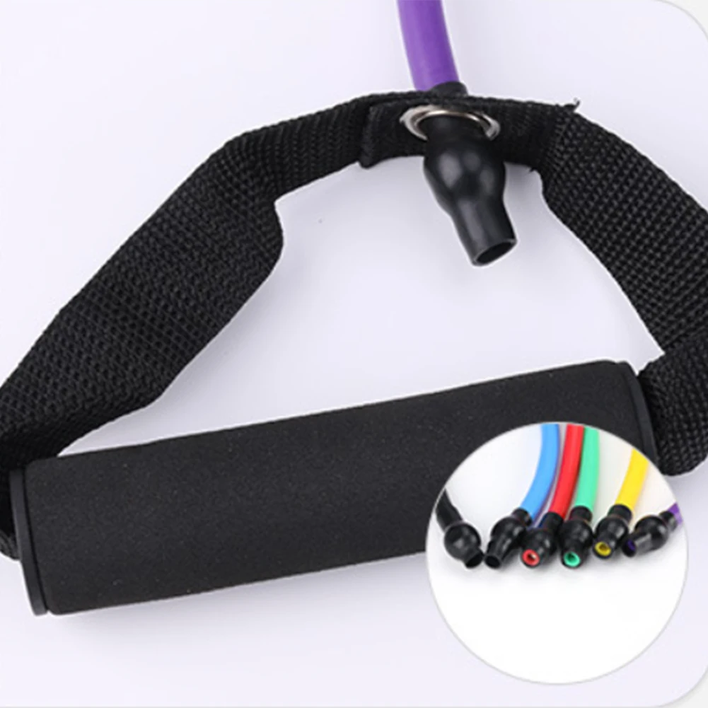 

120cm Elastic Yoga Pull Rope Resistance Bands Fitness Workout Exercise Tubes Practical Training Rubber Tensile Expander