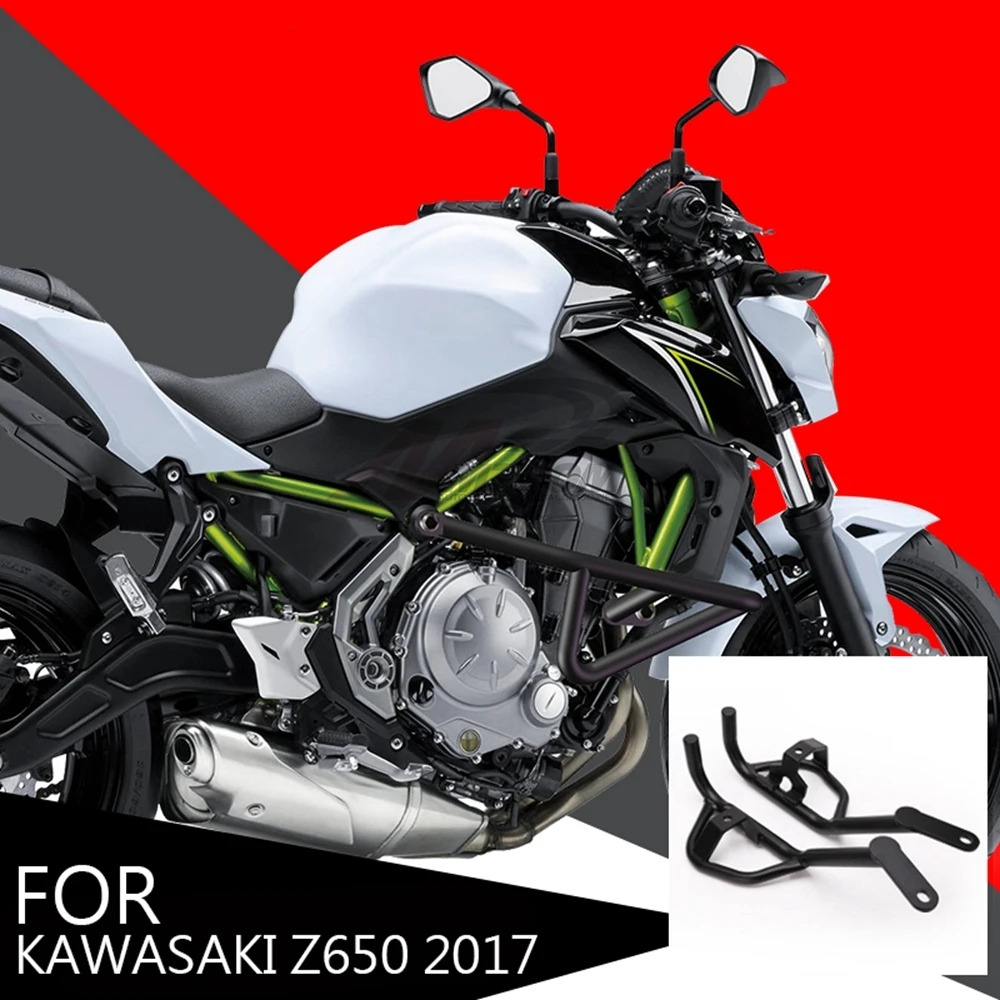 Мотоцикл черный Crash Bars защита двигателя Рамка протектор для Kawasaki Z650 Ninja650