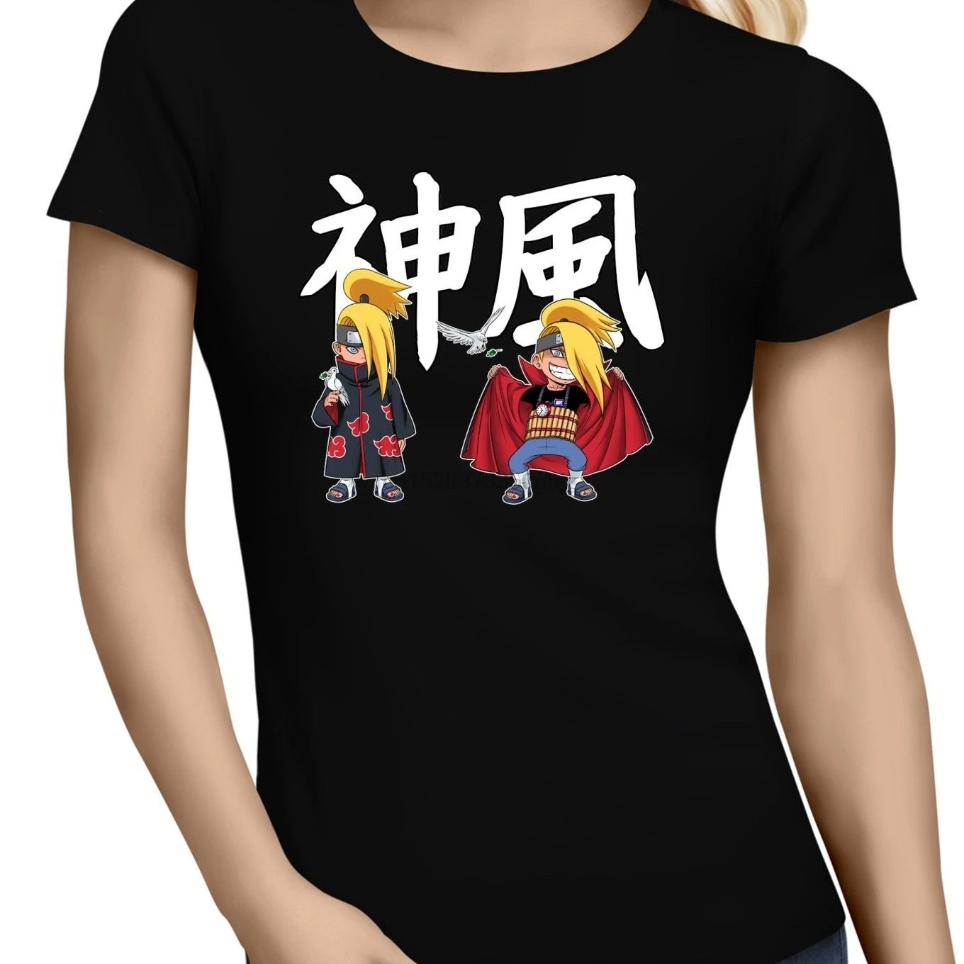 Naruto Shippuden Akatsuki Deidara Parody женская футболка забавная Манга с рисунком Мужская
