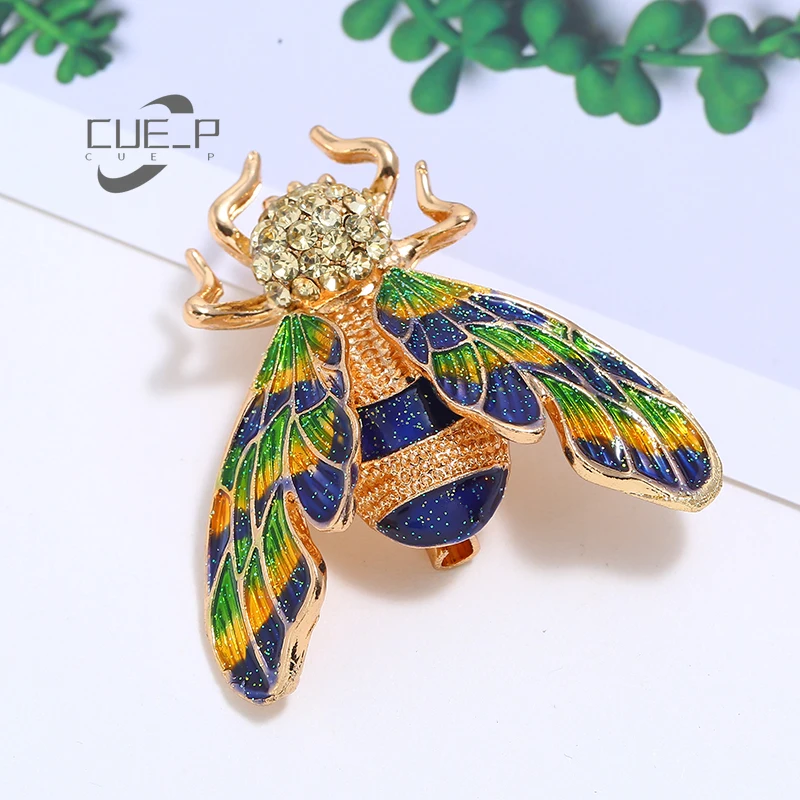 Original personalized Insect Animal Brooch female retro versatile rhinestone brooch jacket cardigan simple accessories | Украшения и