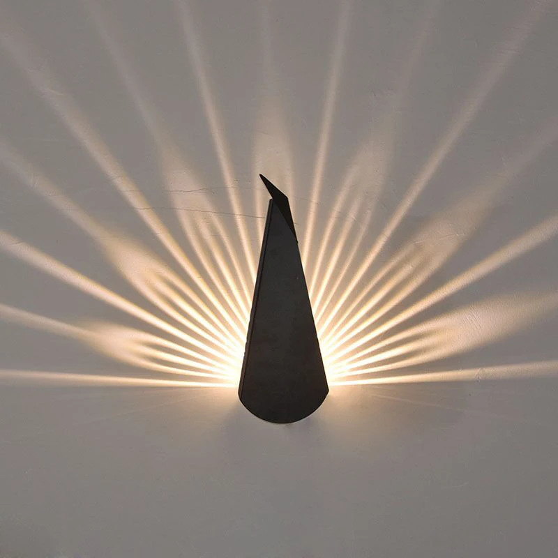 

SAROK Wall Lamp Peacock Wall Light Sconces LED Bedside Lamp Nordic Living Room Background Wall Creative Aisle Decoration