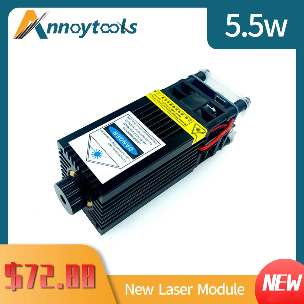 Лазерный модуль 5500 МВт лазерный диод с ЧПУ 5 Вт гравер выходной мощностью для