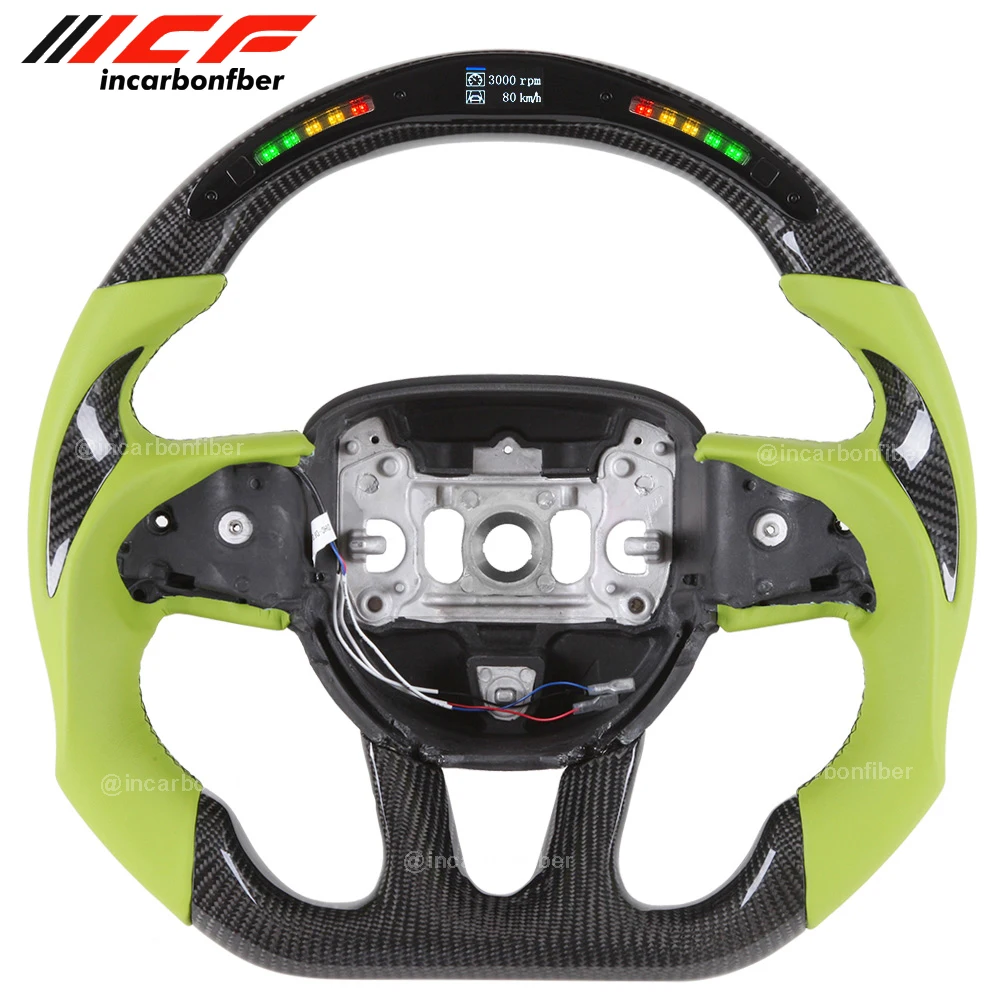 

Carbon Fiber LED Steering Wheel for Dodge Charger Challenger SRT