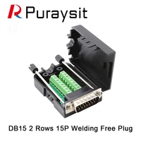 db15 connector 15 pin breakout board adapter male terminal adapter board module 15p connector plug