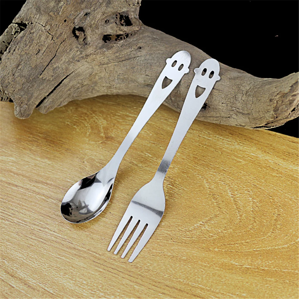 

Stainless Steel Coffee Spoon Creative Retro Long-Handle Dessert Fork Home Kitchen Restaurant Tableware Spoon Kitchen Accessories