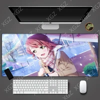 large mouse pad office notebook mouse pad anime beautiful girl exquisite game non slip table mat xl gaming table mat
