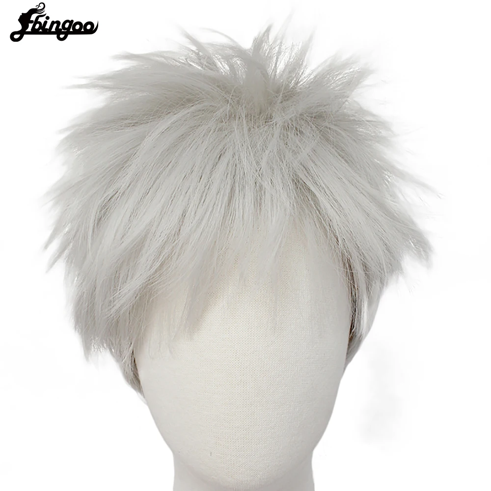 Парики для косплея Ebingoo Frozen 2 Jack короткие серебристые серые белые синтетические