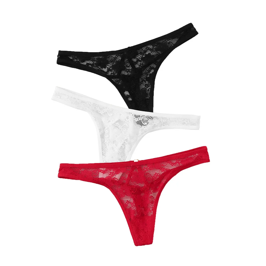 3 шт. Для женщин с цветочным мотивом и кружевом вырезом нижнее бельё для девочек