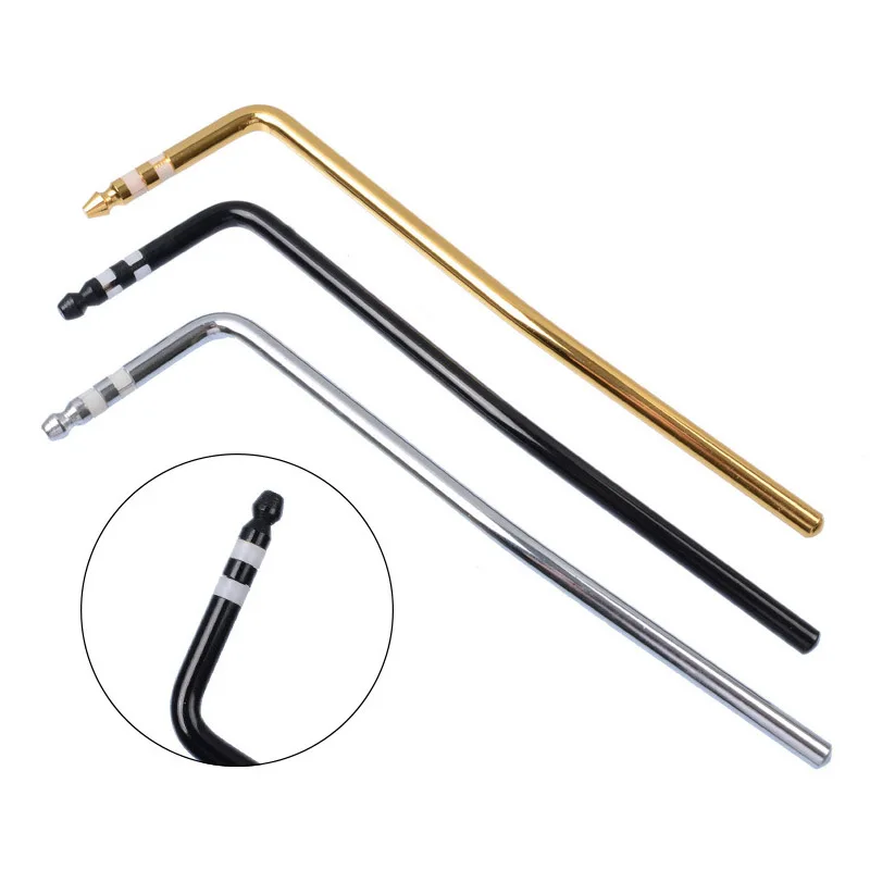 

Ohello Diameter 6mm Tremolo Arm Chrome/Black/Gold Direct Insertion Styles Whammy Bar for Electric Guitar