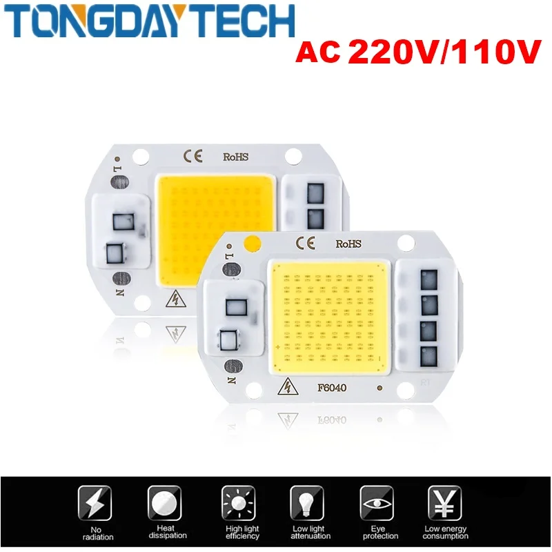 Светодиодный прожектор TONGDAYTECH 10 Вт 20 30 50 220 В|Светодиодные чипы| |