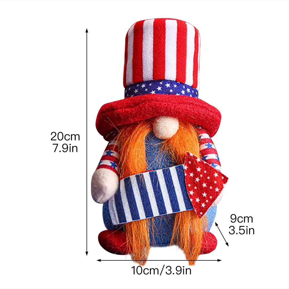 Патриотические плюшевые гномы кукла без лица игрушка фигурка украшение