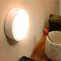 led motion sensor night light human body induction light energy saving usb charging bedroom kitchen bathroom closet night lamp