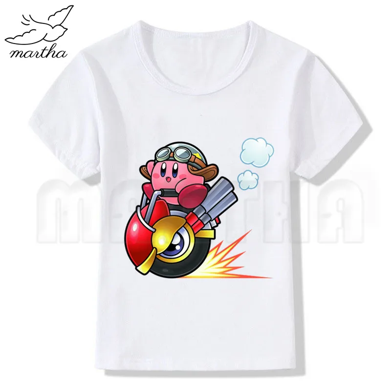 Детская забавная футболка с героями мультфильма аркадный Коллаж Кирби детские
