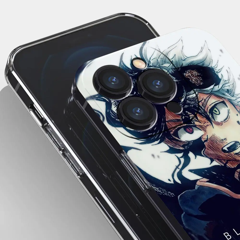 Black Clover Anime Asta Phone Case For iPhone 11 12 13 Pro Max XR X XS 7 8 6 6s Plus SE 2020 2022 12 Mini Silicone Cover Shell