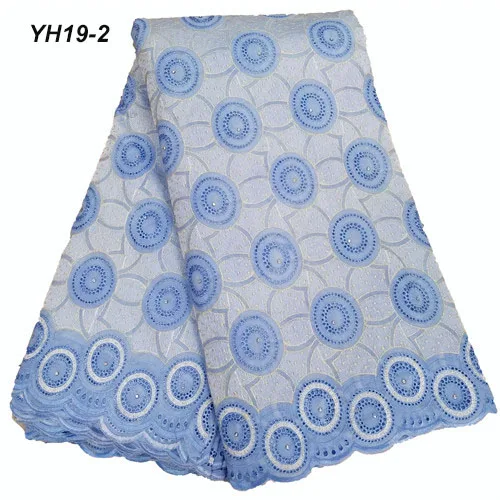 YH19-2 MIRAFEEL Французская ткань для тюли кружевная Высококачественная африканская кружевная ткань швейцарская вуаль кружева для свадьбы 5 ярдов YH19 - Цвет: YH19-2