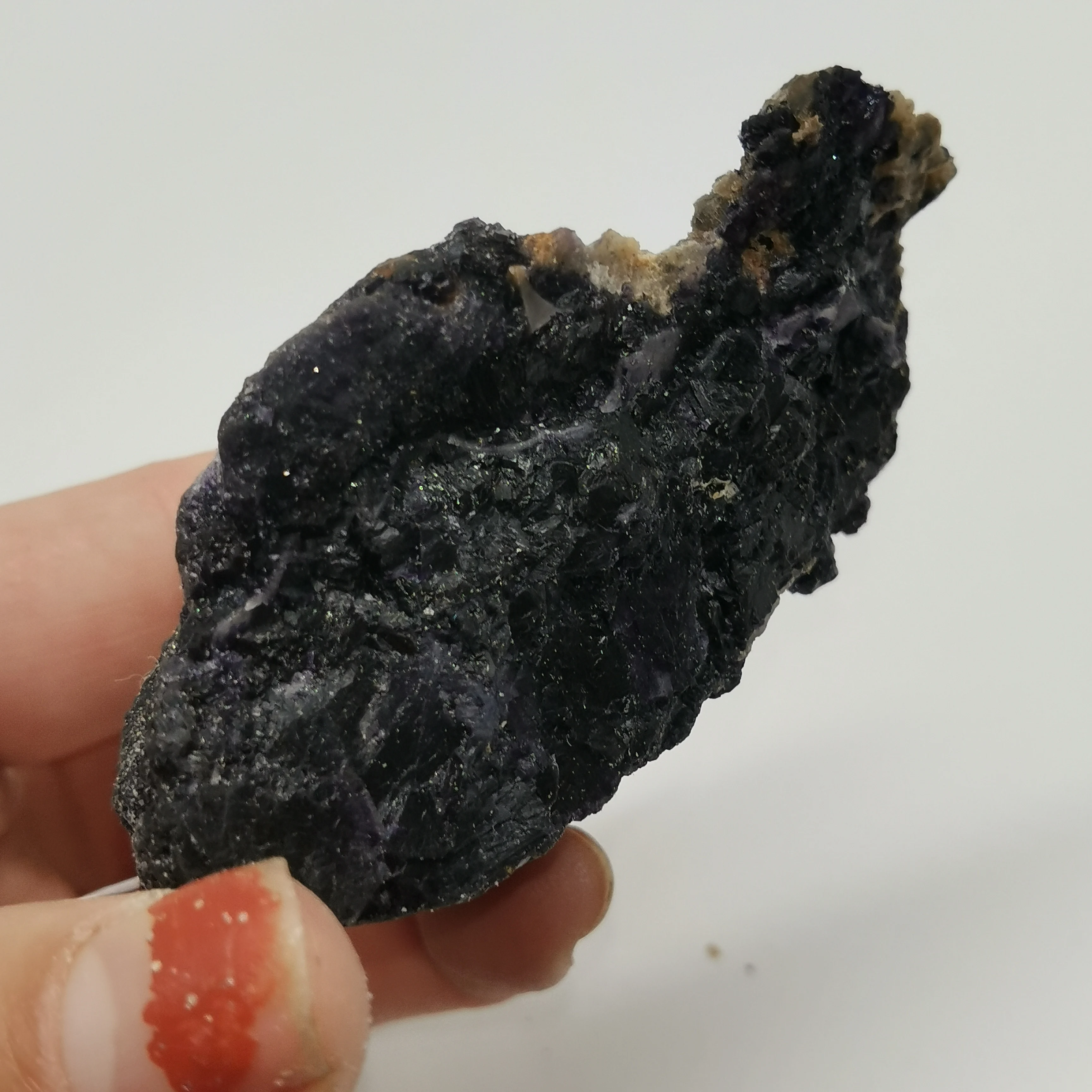 Dohaibogoo целебный Кристалл specimen 110g Purply Fuorite Образец Новое поступление натуральный