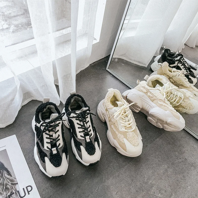 2019 детская обувь женские зимние теплые кроссовки для отдыха с хлопчатобумажными