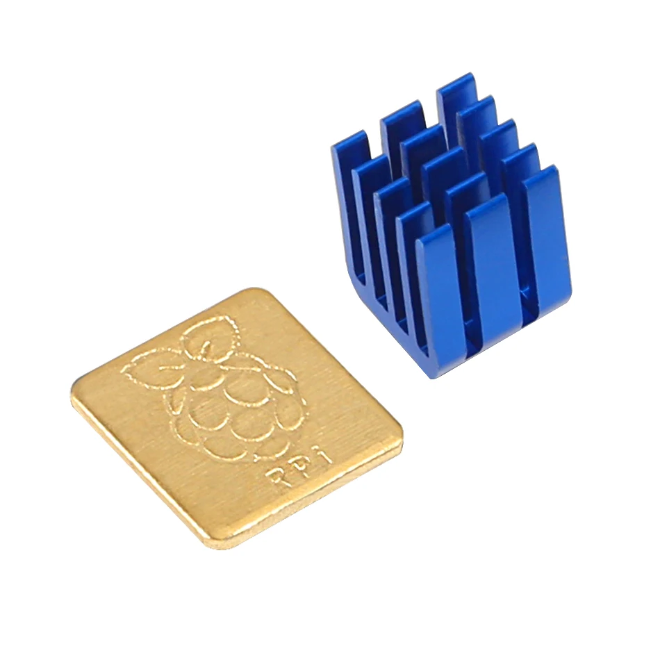 Для Raspberry Pi 3 Model B 2 медных радиаторов охлаждения + 1 алюминиевый радиатор для +/3 |