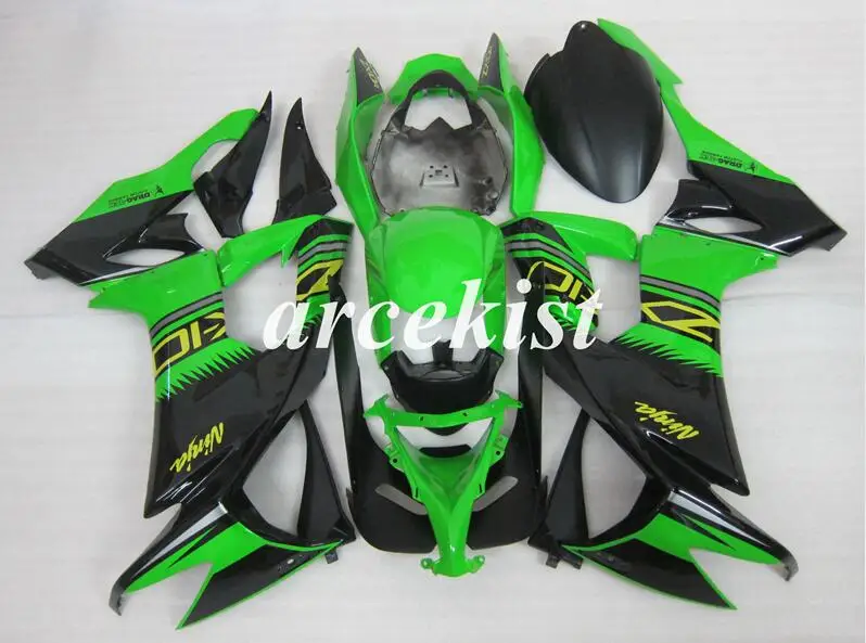 

Новый ABS Полный обтекатели комплект подходит для kawasaki Ninja ZX10R 2008 2009 2010 обтекатель 08 09 10 10R ZX-10R на заказ черный зеленый