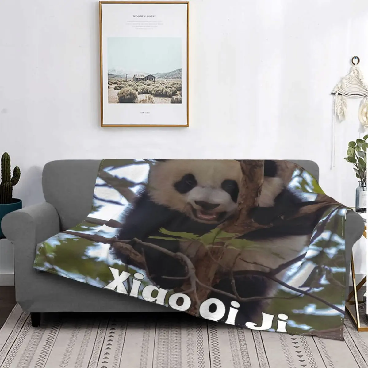 

Manta de Baby Panda Xiao Qi Ji 1, для cama colcha, manta a cuadros, manta de verano, textil para el домашний роскошный