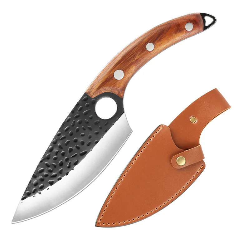 

6 inch Meat Cleaver Hunting Knife Handmade Forged Boning Knife Chef Knife Stainless Steel Kitchen Knife Butcher Fish Knife