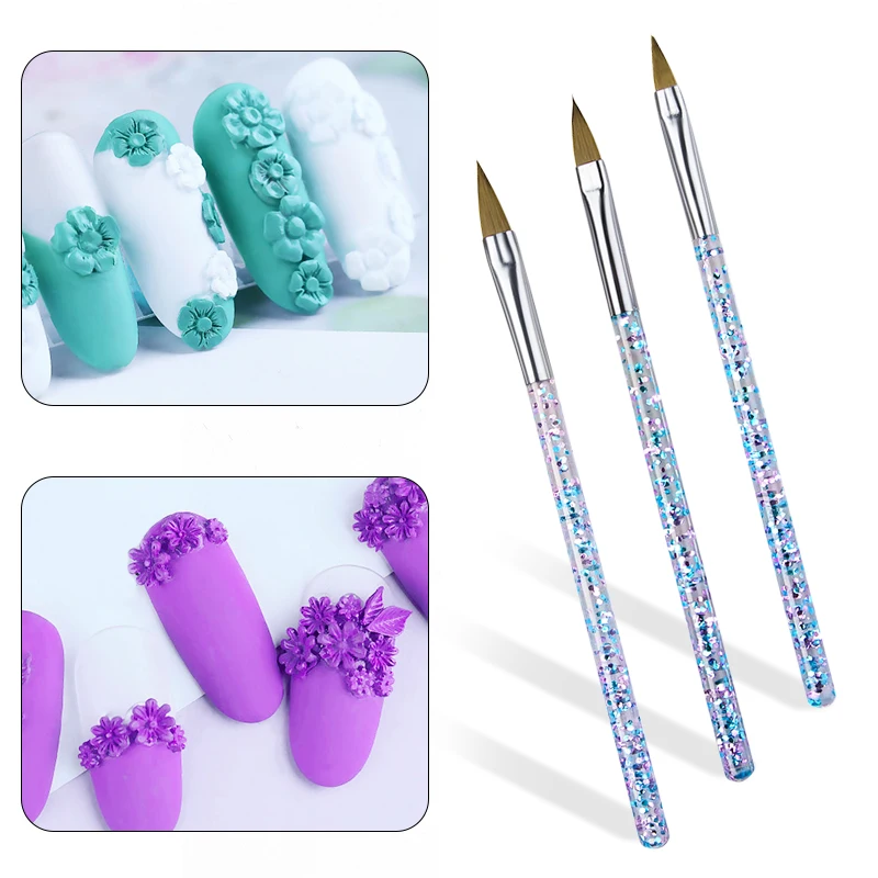 5 шт. набор кистей для маникюра с кристаллами | Красота и здоровье
