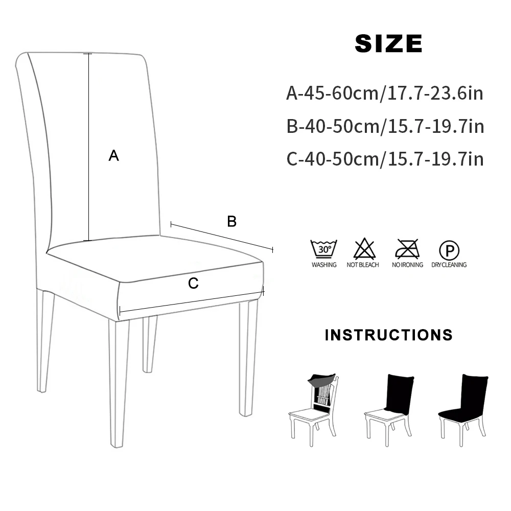 Чехлы на кресла стрейч из плотного материала для кухни/свадьбы эластичные чехлы
