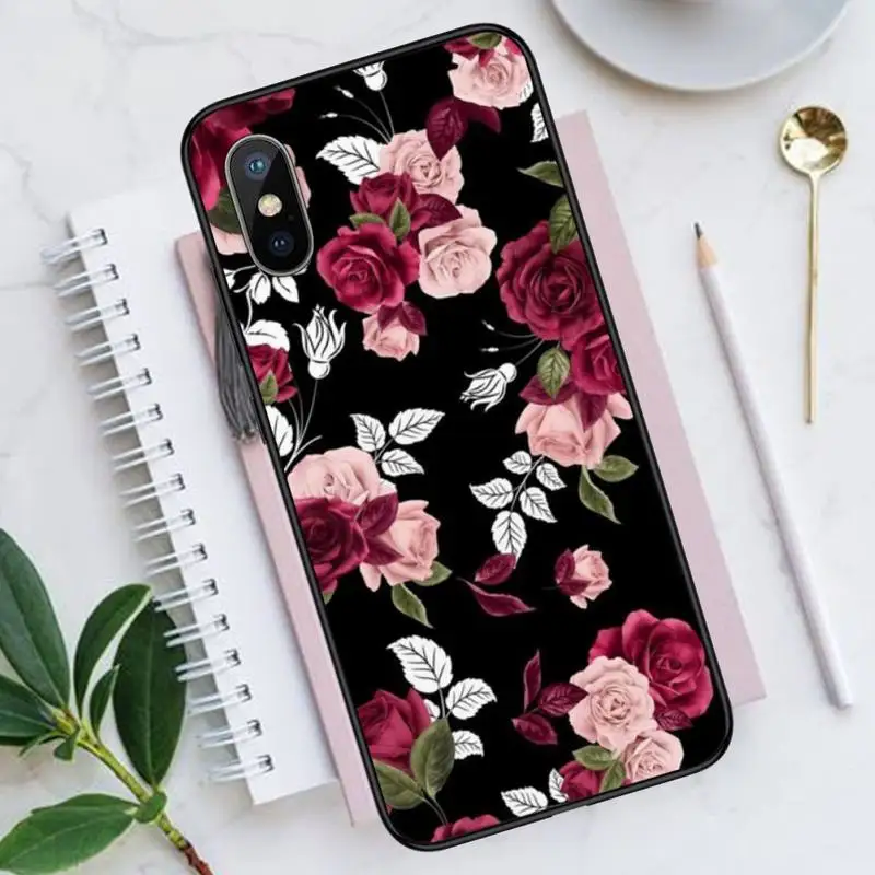 

Retro Colorful flowers pattern Phone Case for iPhone 11 12 pro XS MAX 8 7 6 6S Plus X 5S SE 2020 XR funda coque