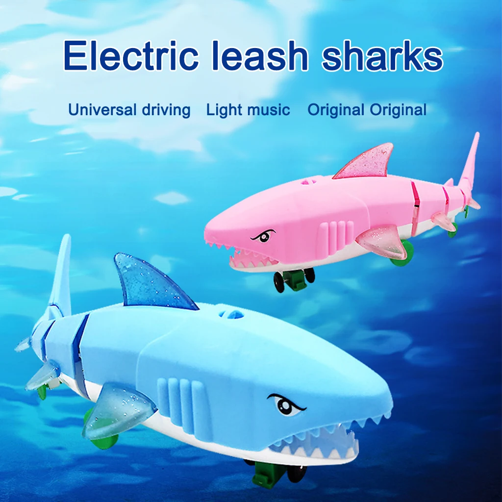 

Electric Musical Cute Walking and Singing Shark Toy with Leash for Toddlers