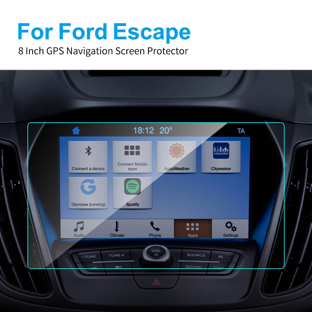 8 дюймов автомобиля GPS навигации Экран протектор для Ford Escape авто Интерьер