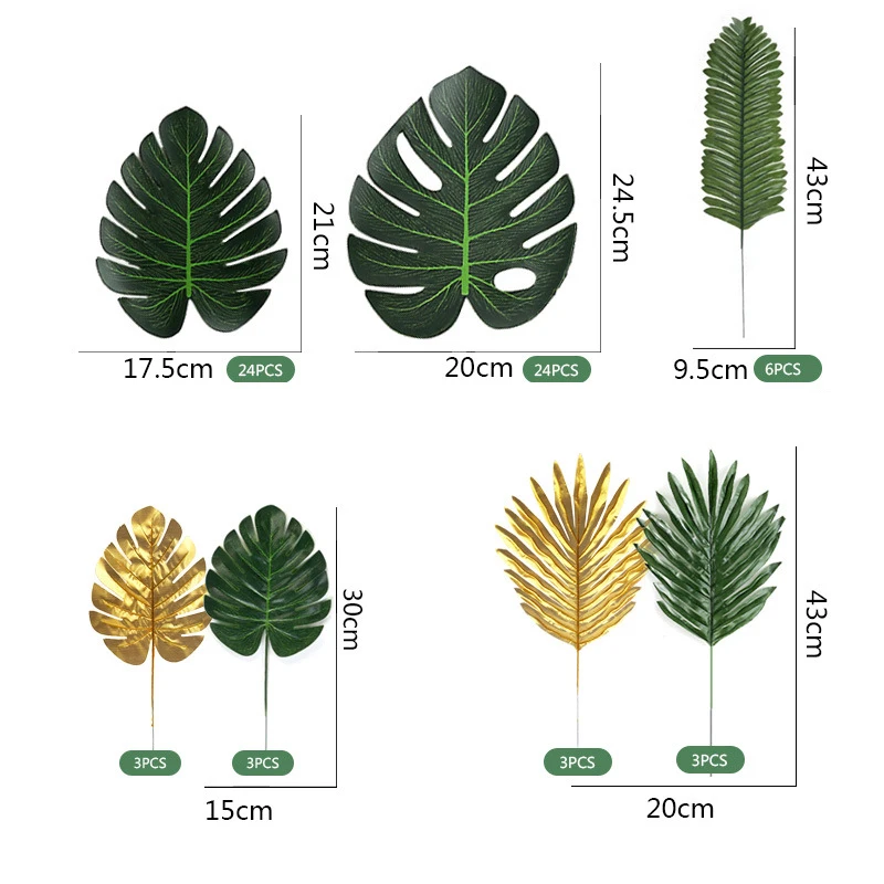 30/120 шт Искусственные Монстры запасами ивовых деревьев листьев комплект листья