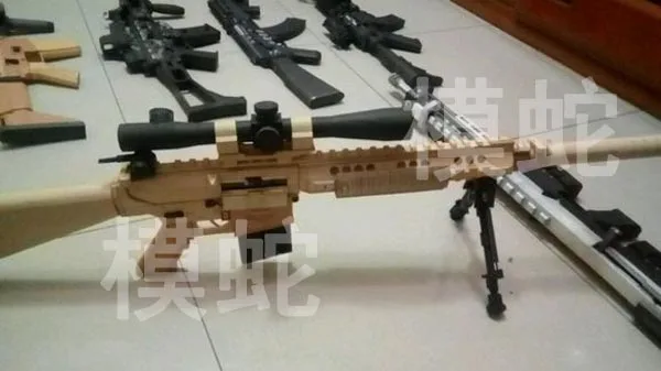 M110 снайперская винтовка бумажная модель оружия 3D ручной работы рисунок военные