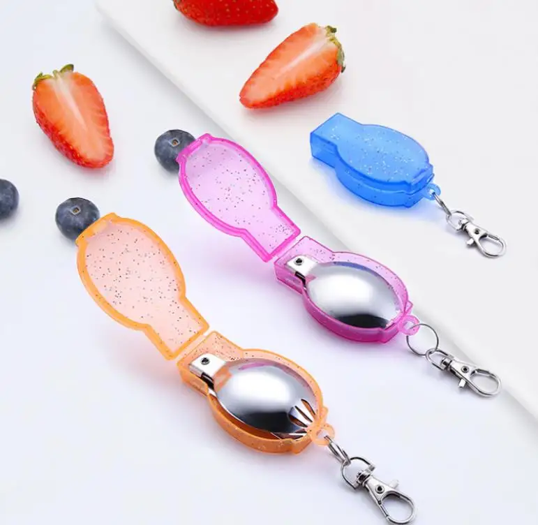 Складная ложка и вилка из нержавеющей стали | Дом сад