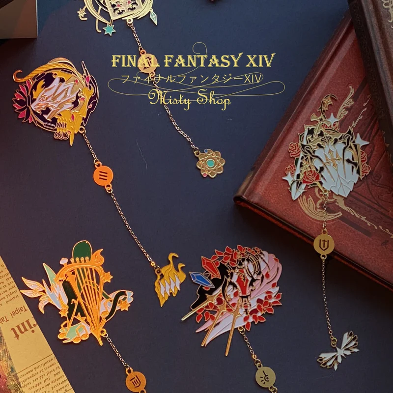 Anime Spiel Final Fantasy XIV FF14 Metall Lesezeichen Chinesischen stil Der Antike Klassische Cartoon Quasten Lesezeichen Weihnachten Geschenke