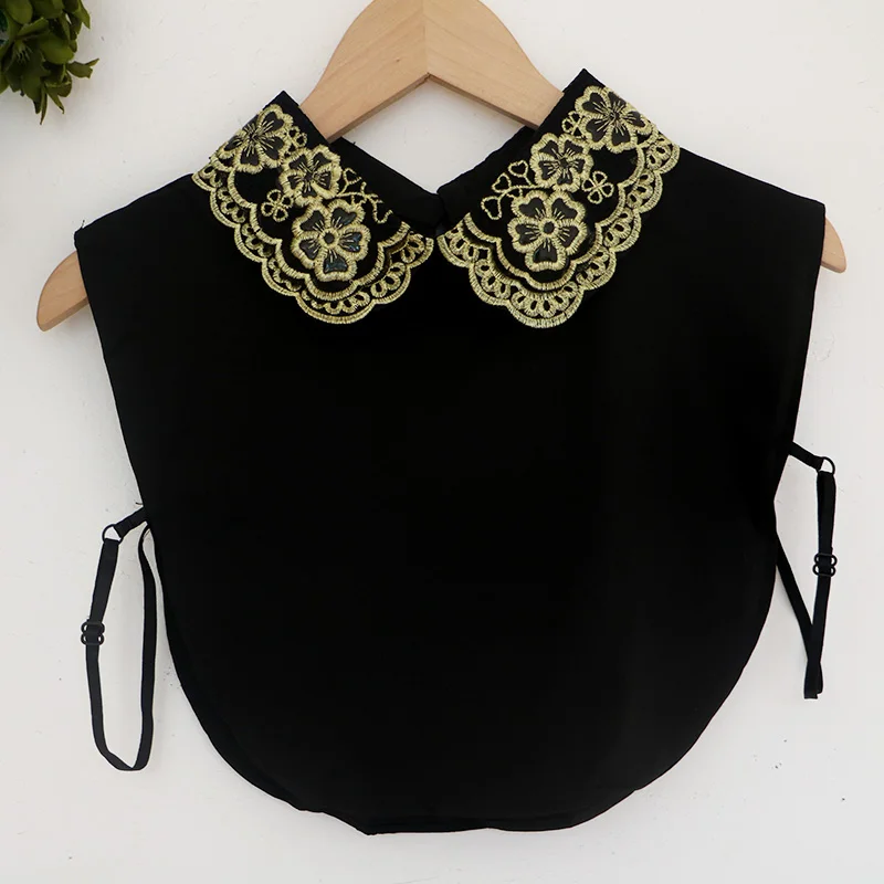 Кружевная рубашка без рукавов с фальшивым воротником винтажный кожаный